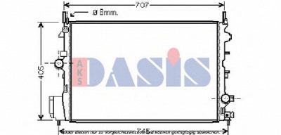 AKS DASIS 150081n -  Радиатор, охлаждение двигателя